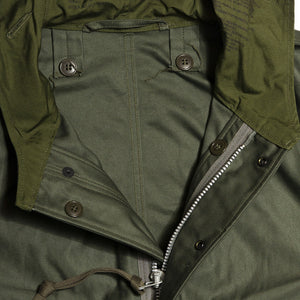 The Real McCoy’s MJ13151 M-1951 Parka-Shell Olive Green at shoplostfound in Toronto, collar