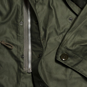 The Real McCoy’s MJ13151 M-1951 Parka-Shell Olive Green at shoplostfound in Toronto, zipper