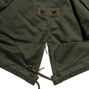 The Real McCoy’s MJ13151 M-1951 Parka-Shell Olive Green at shoplostfound in Toronto, hem