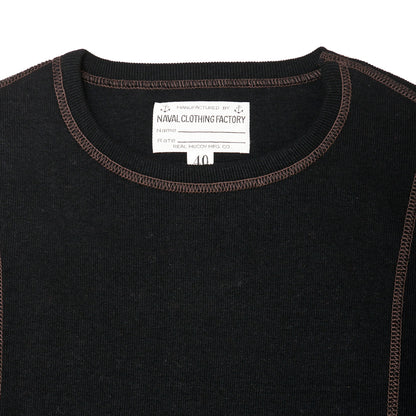 The Real McCoy's MC19105 U.S.N. N-1 Undershirt Black at shoplostfound, neck