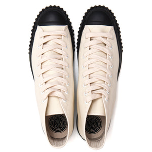 The Real McCoy's Military Canvas Training Shoes White MA17010 at shoplostfound, top