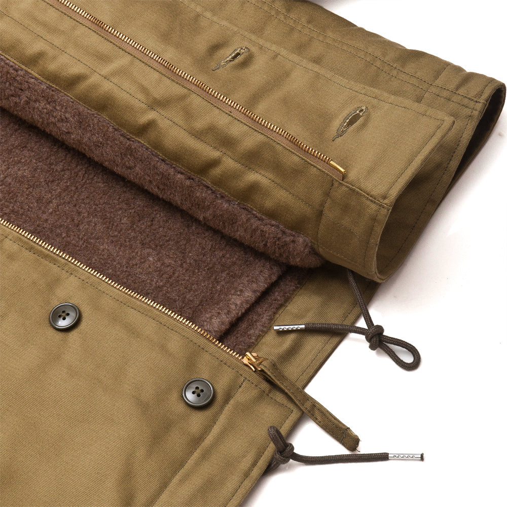 The Real McCoy's MJ13111 N-1 Deck Jacket Khaki at shoplostfound, detail