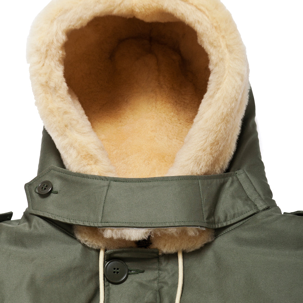 The Real McCoy's MJ19108 Type B-11 Real McCoy Mfg. Co. Olive at shoplostfound, neck