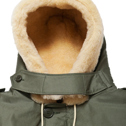 The Real McCoy's MJ19108 Type B-11 Real McCoy Mfg. Co. Olive at shoplostfound, neck