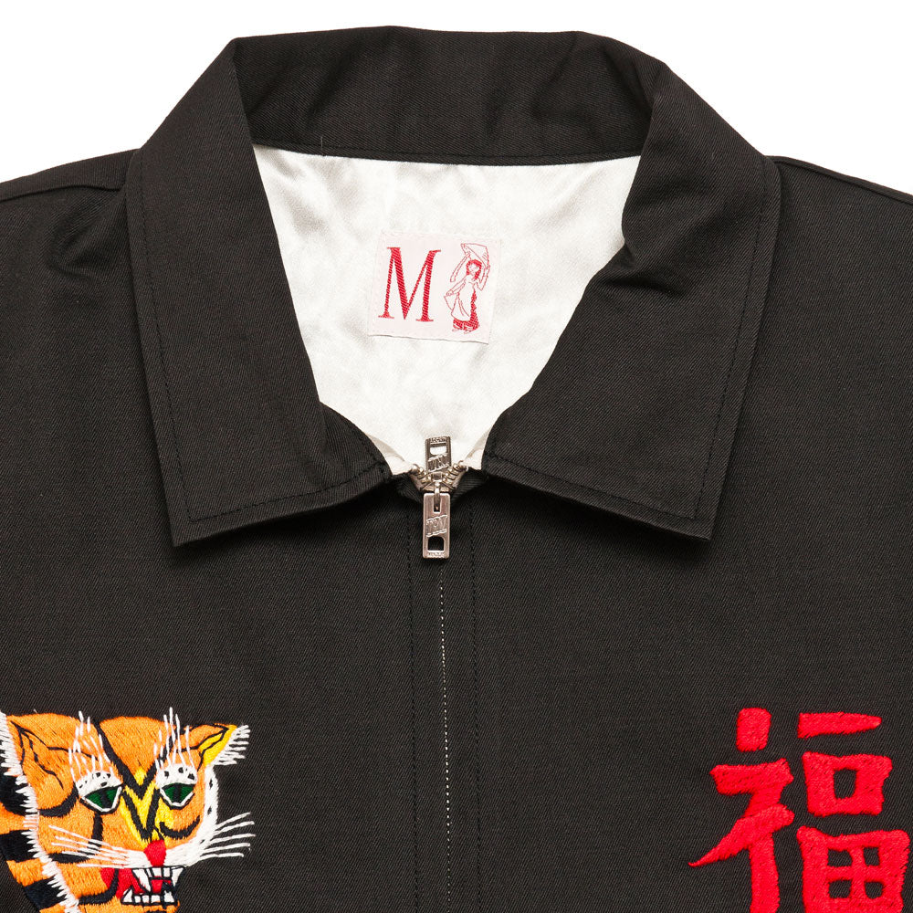 The Real McCoy's MJ20009 Viet Nam Jacket / Da Nang Black shoplostfound neck