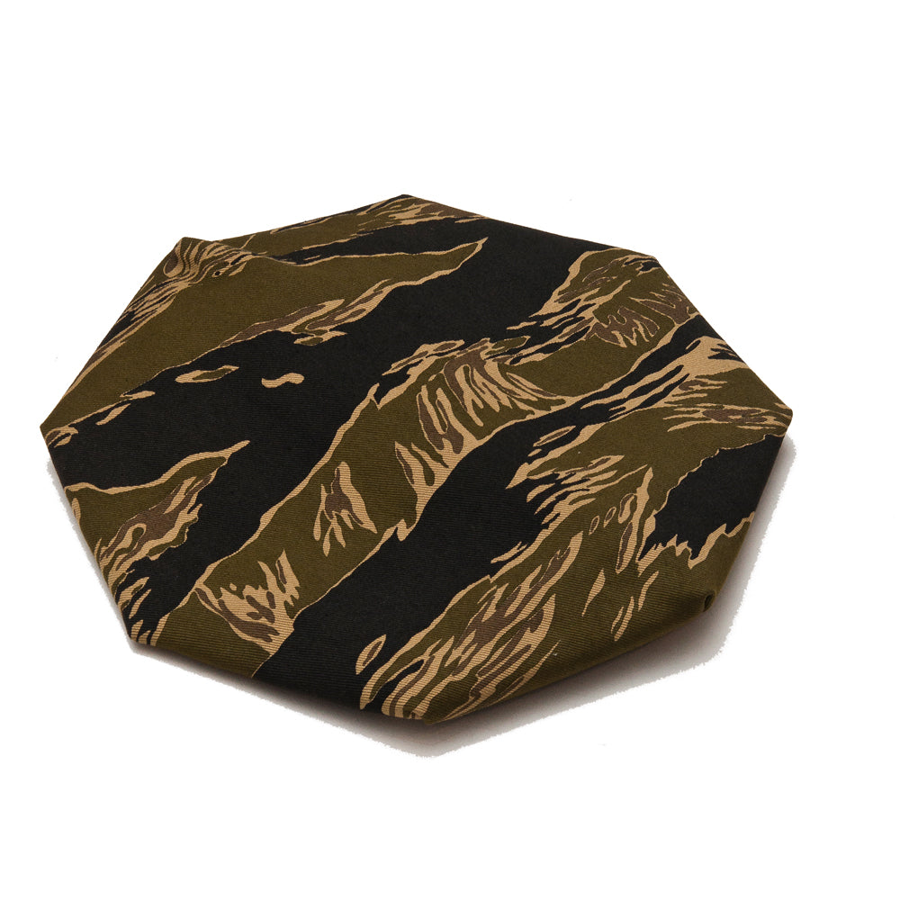 The Real McCoy's Tiger Camouflage Beret John Wayne MA18003 at shoplostfound, front