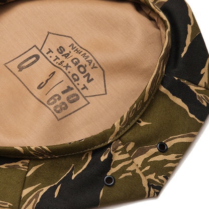 The Real McCoy's Tiger Camouflage Beret John Wayne MA18003 at shoplostfound, inside