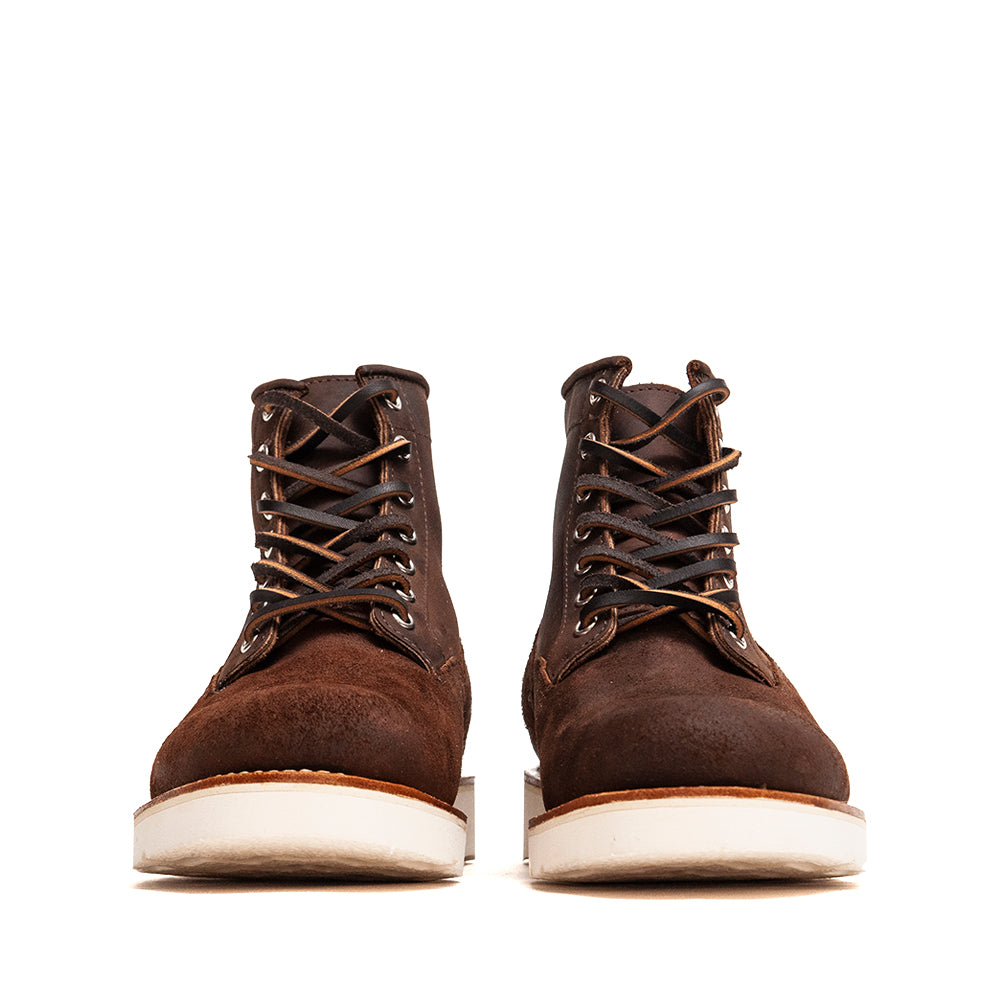 Viberg Tobacco Reverse Chamois Roughout Scout Boot at shoplostfound, front